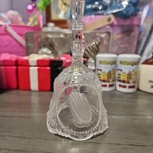 Vintage Praying Hands Glass Bell